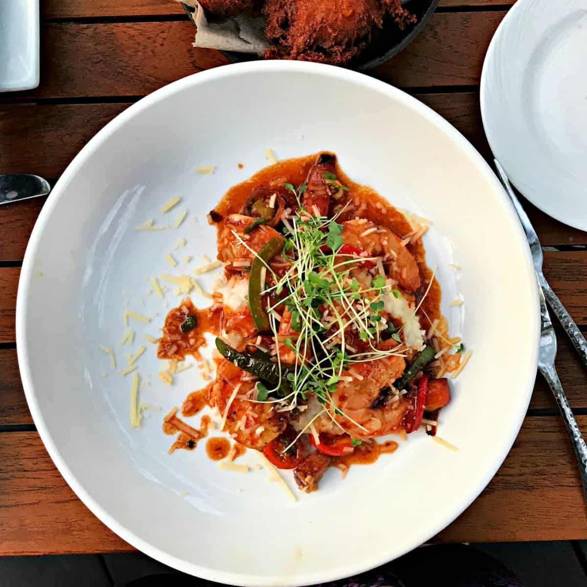 Bowl of shrimp and grits.