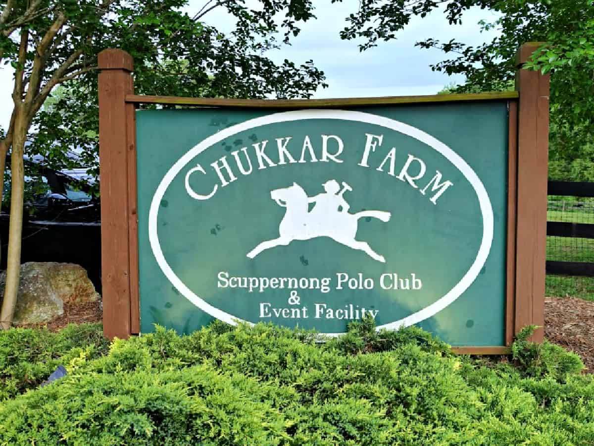 Chukkar Farm sign.