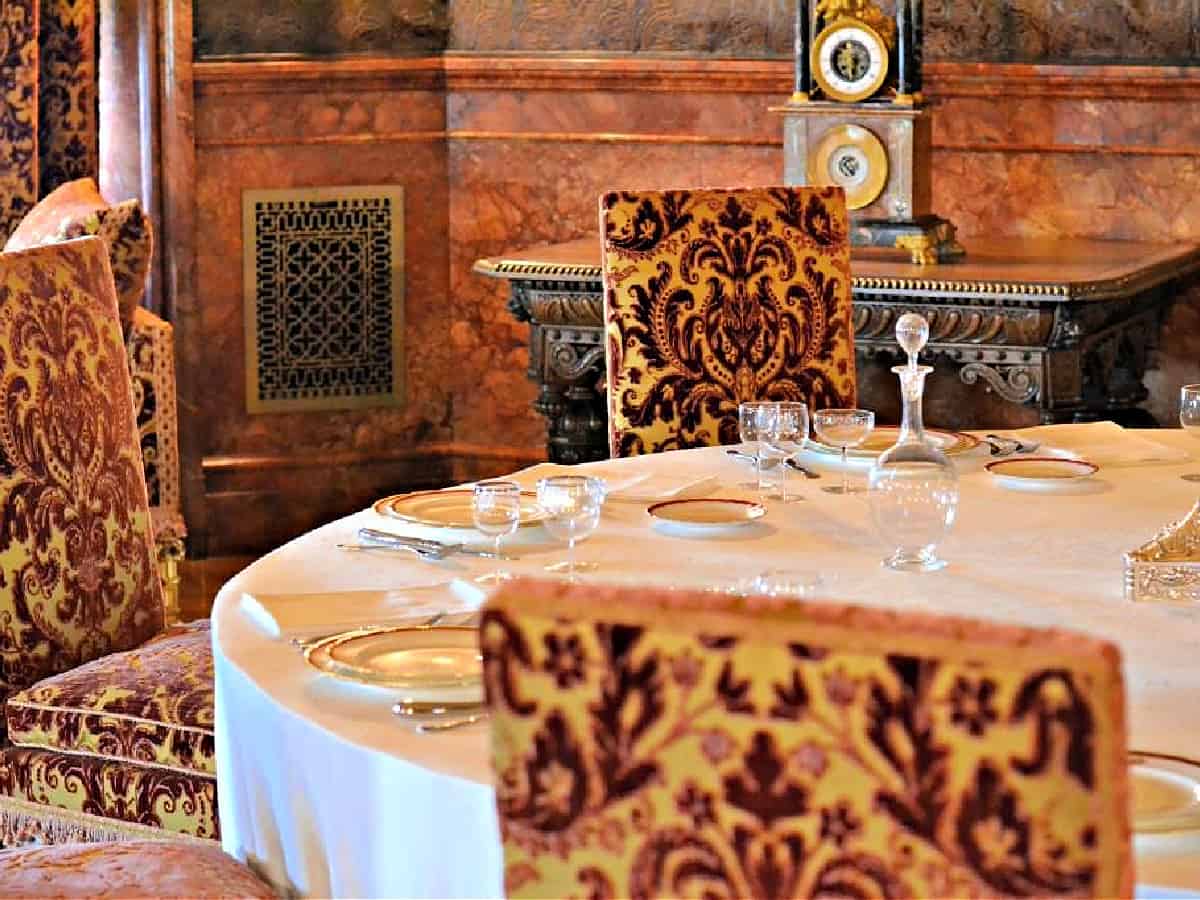 Biltmore Estate - America's Castle Elegant set table in the Biltmore breakfast room.