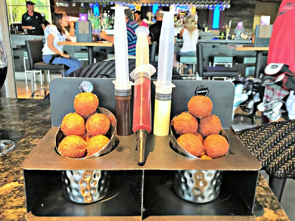 Doughnuts and flavor injectors.