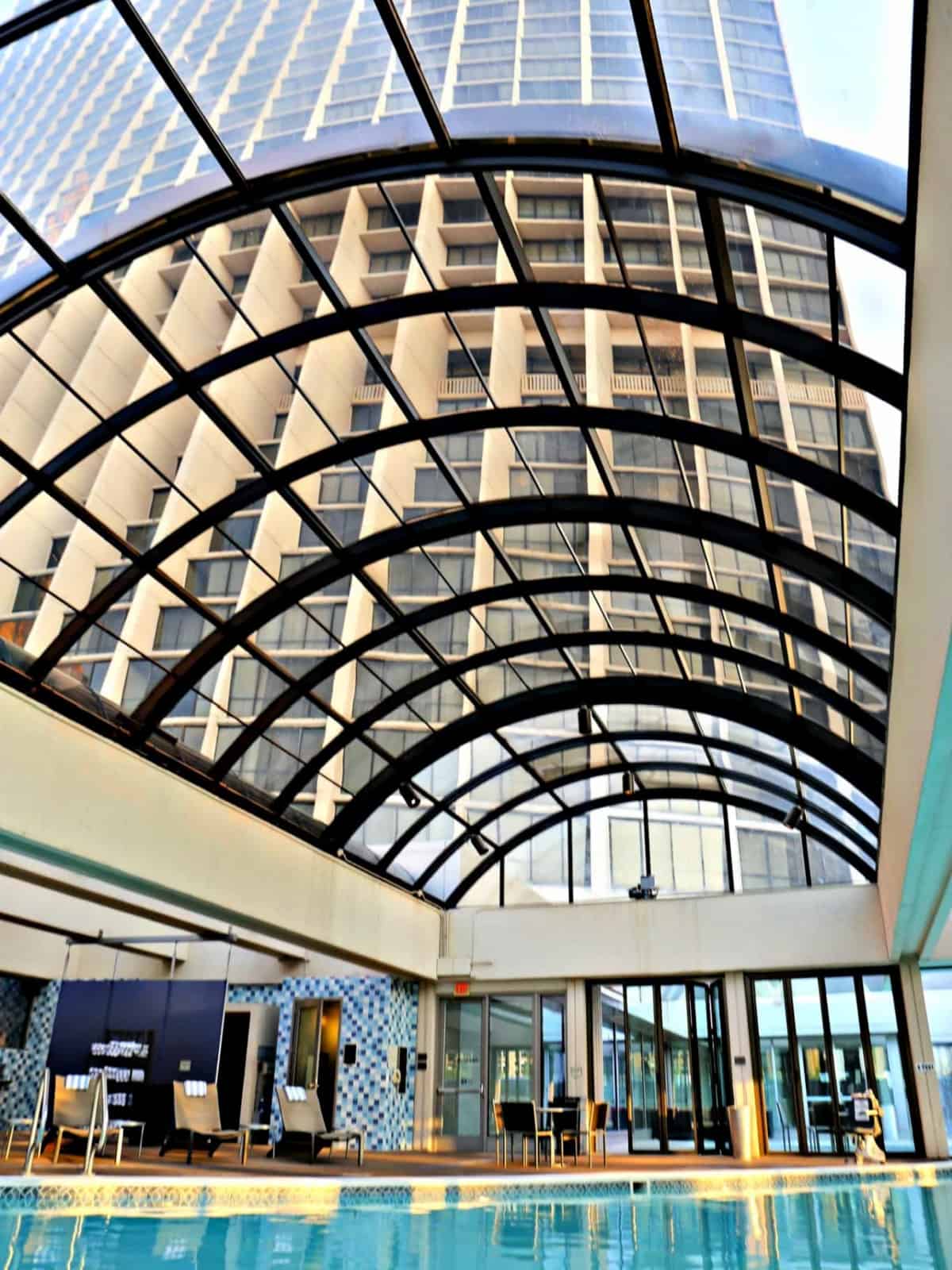 The Atlanta Marriott Marquis #Atlanta #Marriott The indoor pool at the Atlanta Marriott Marquis.