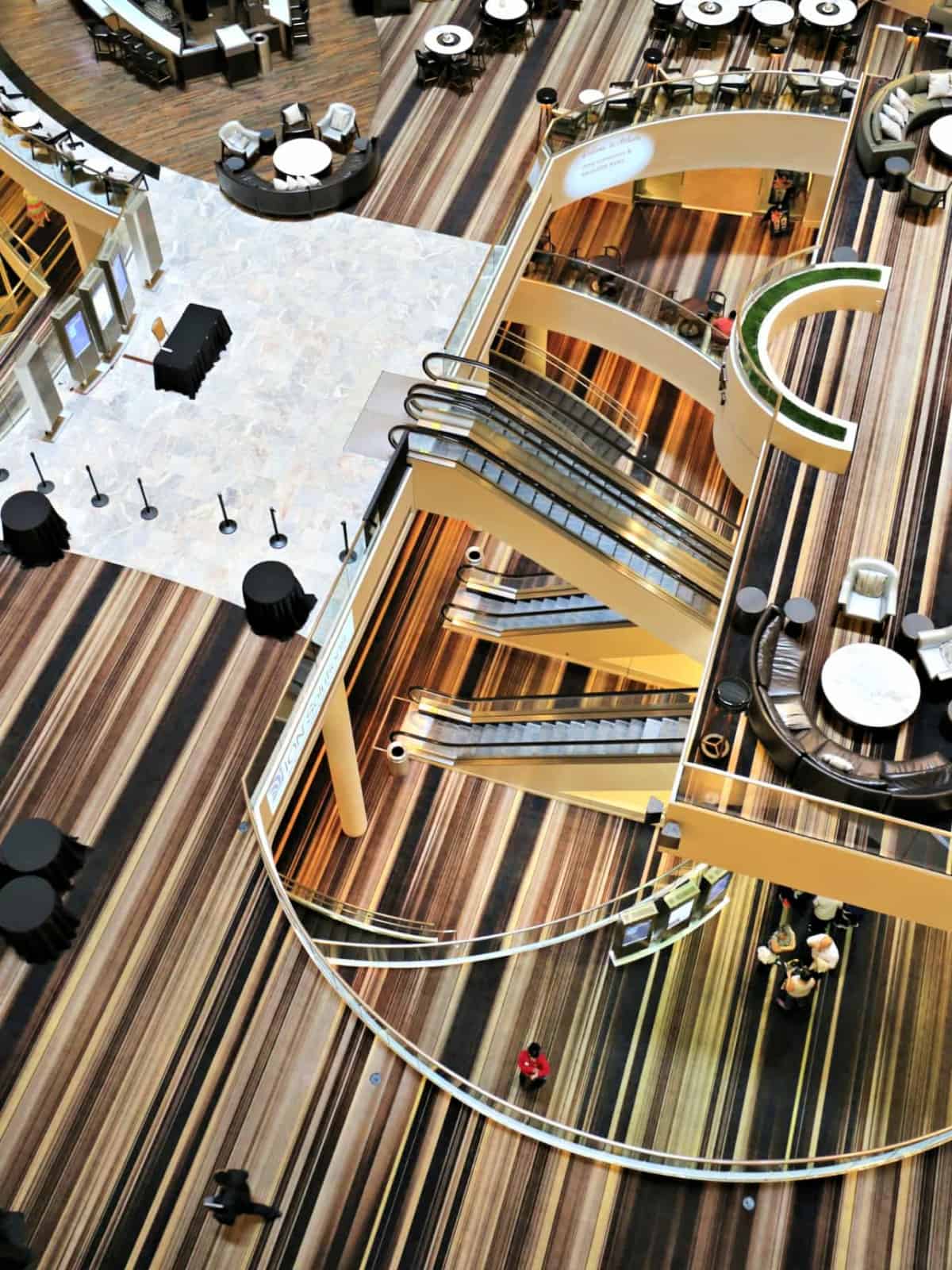 The Atlanta Marriott Marquis #Atlanta #Marriott Looking down from the 5th floor inside the Marquis Hotel.