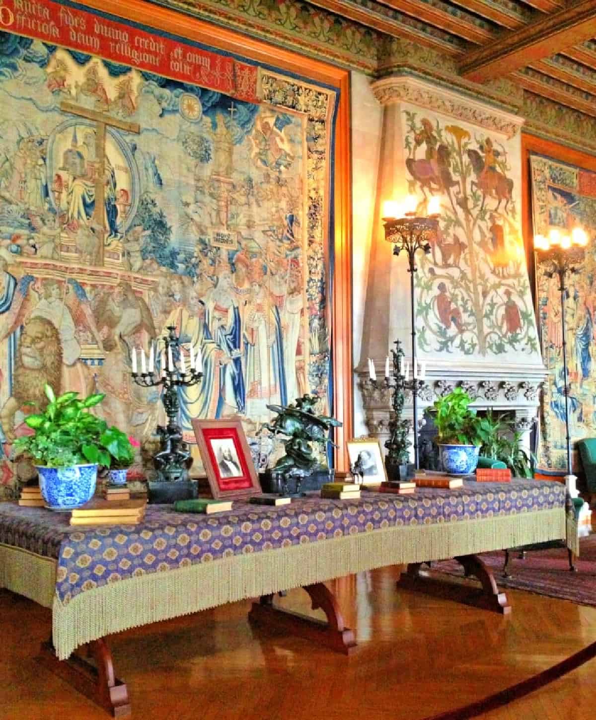 Biltmore Estate - America's Castle Tapestry Gallery featuring “The Triumph of the Seven Virtues” at Biltmore.