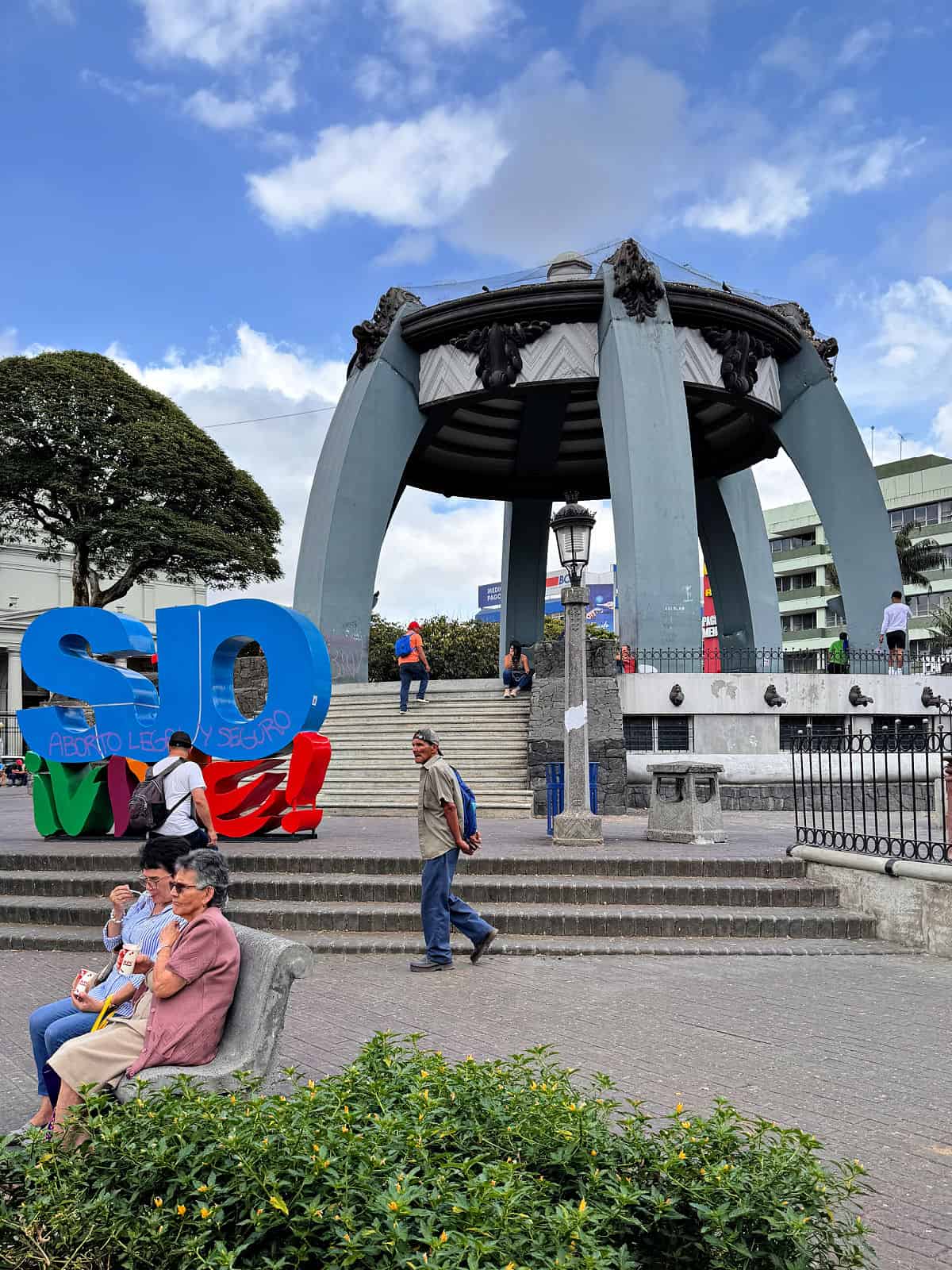 Center of Parque Central in San Jose.