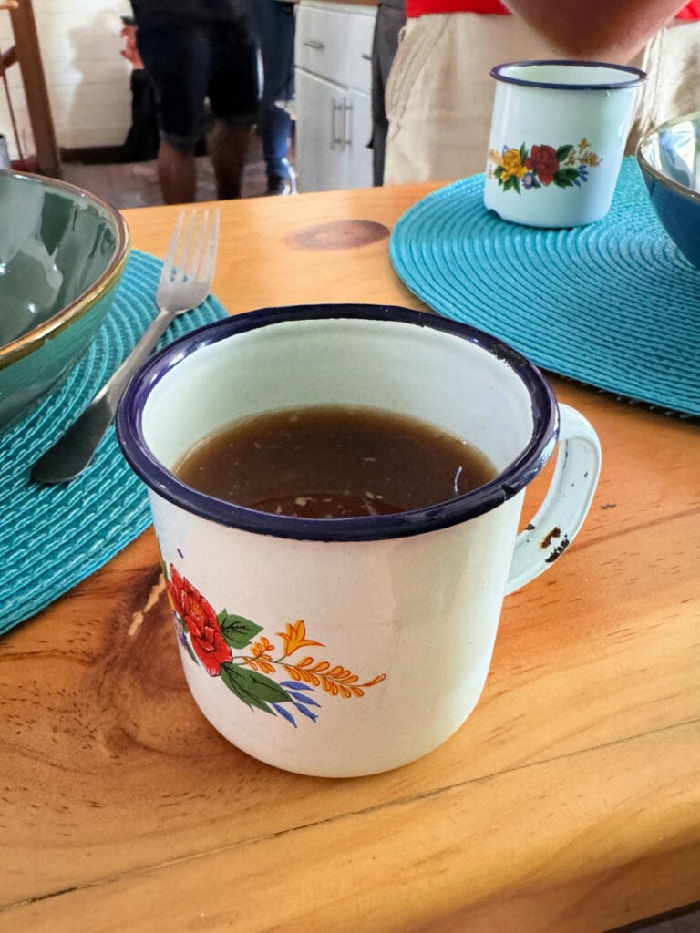 Cup of Costa Rican coffee.