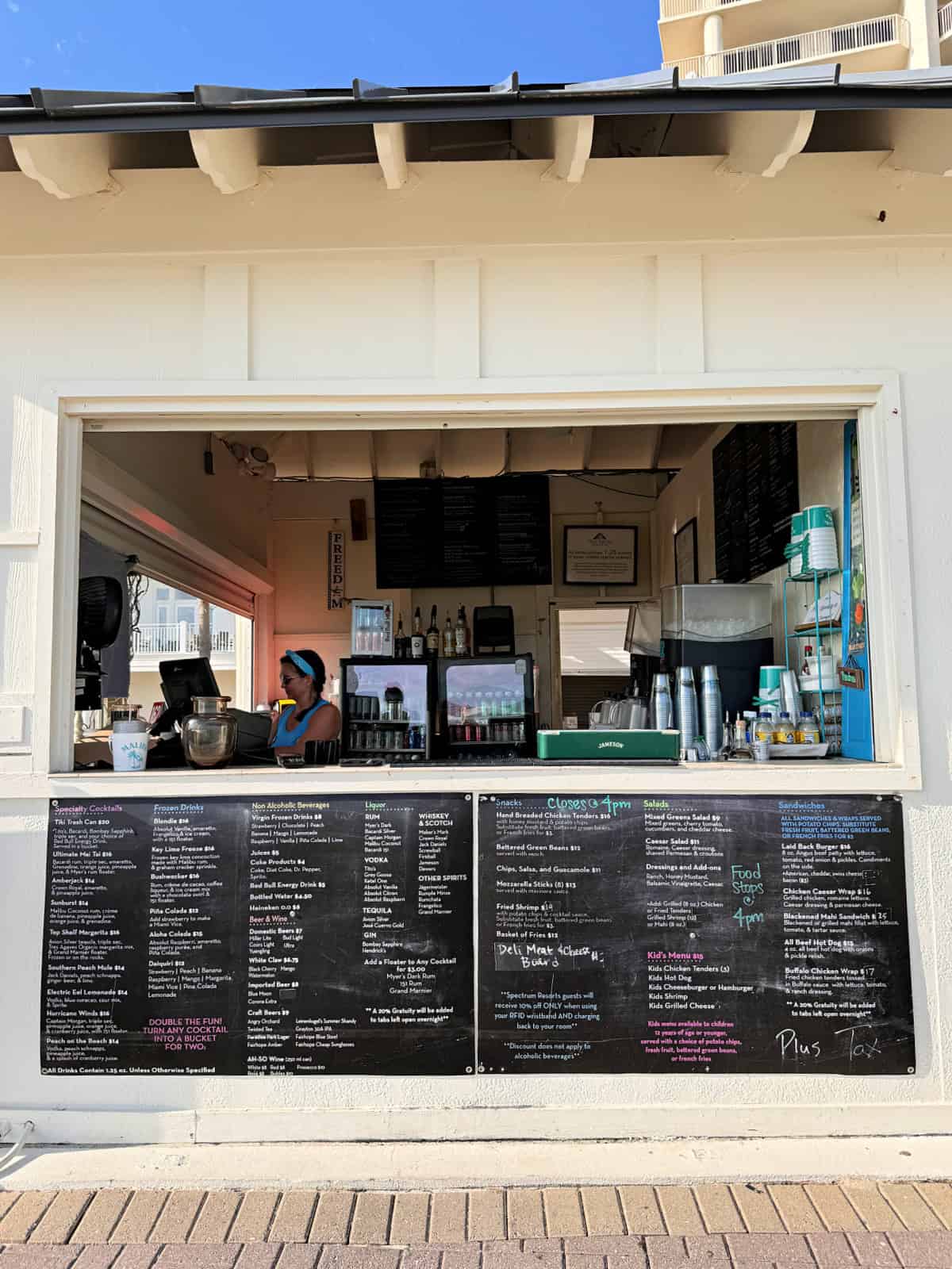 Food shack near the beach.