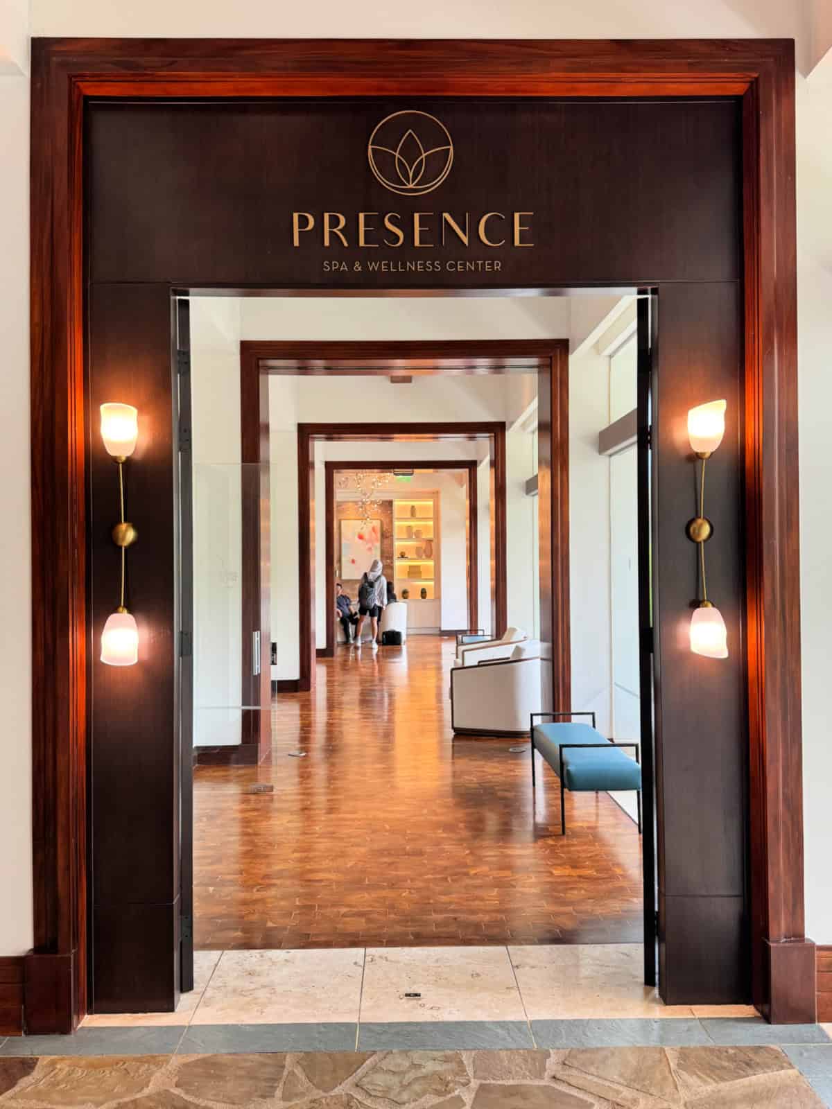 Entrance to Presence Spa & Wellness Center at the InterContinental San Jose.