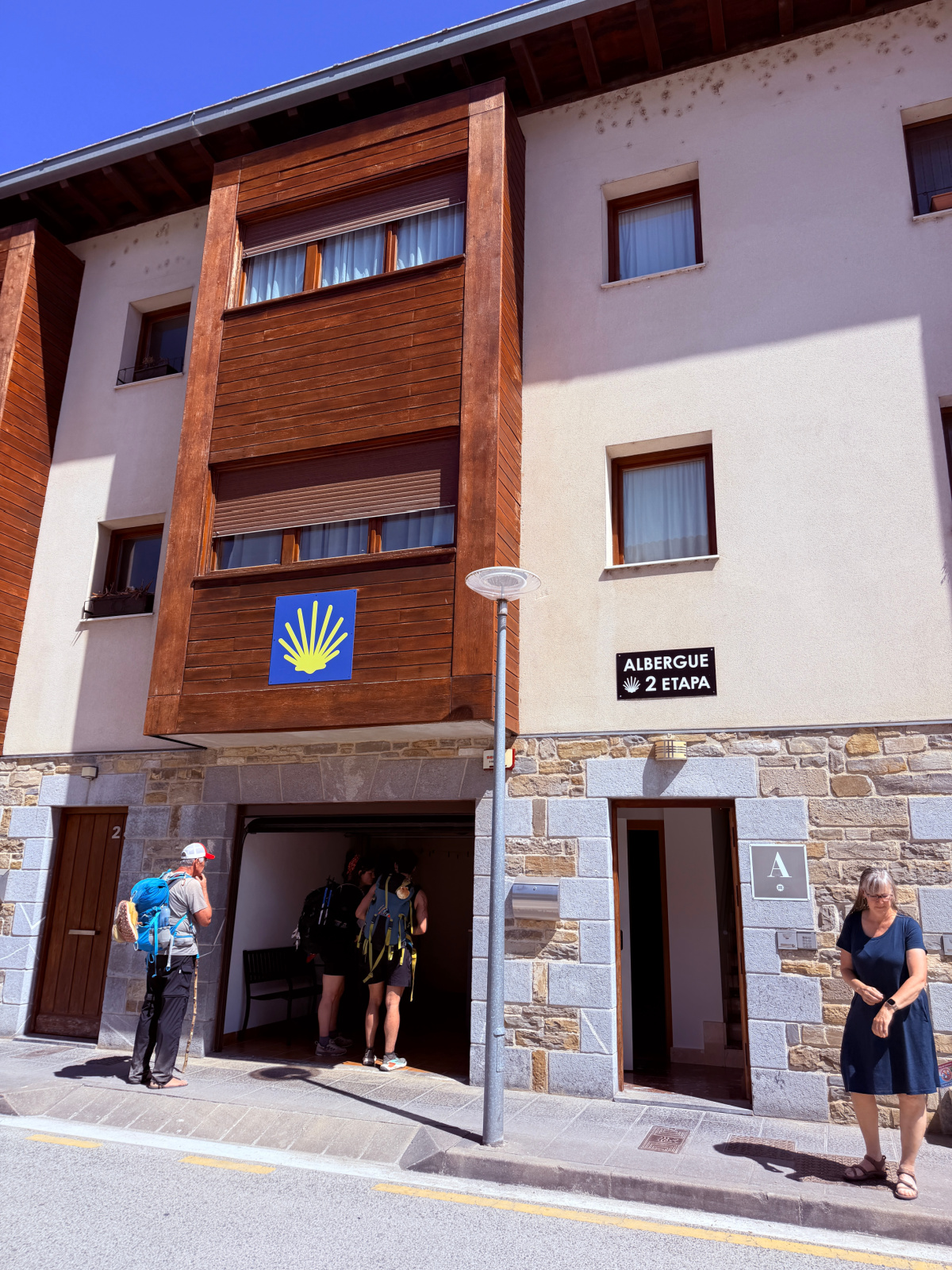 Segunda Etapa hostel along the Camino de Santiago in Zubiri.